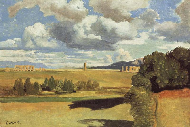 Jean Baptiste Camille  Corot The Roman Campagna,with the Claudian Aqueduct china oil painting image